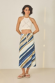 SETRE ETEK  EKRU-LACİVERT