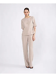 LADY GINA YUVARLAK YAK ÖNÜ TAŞ İŞLEMELİ TAKIM