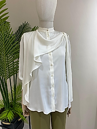 JUS DE POMMES  EKRU ŞİFON ÖN FIRFIR