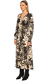 JUS DE POMMES BLACK PATTERN ELBİSE