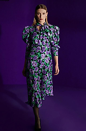 JUS DE POMMES FLORAL PATTER ELBİSE